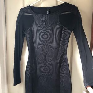 Small mini dress with mesh